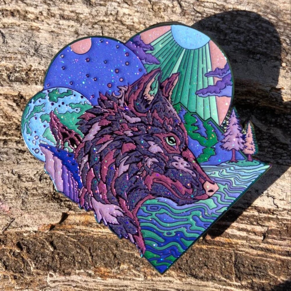 New Age Original Artwork - Pins - Stardust Canis
